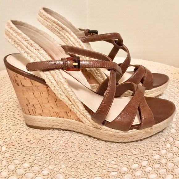 Prada Strappy Platform Cork Wedges Espadrilles Wrap Sandals Size 9 - Picture 4 of 10